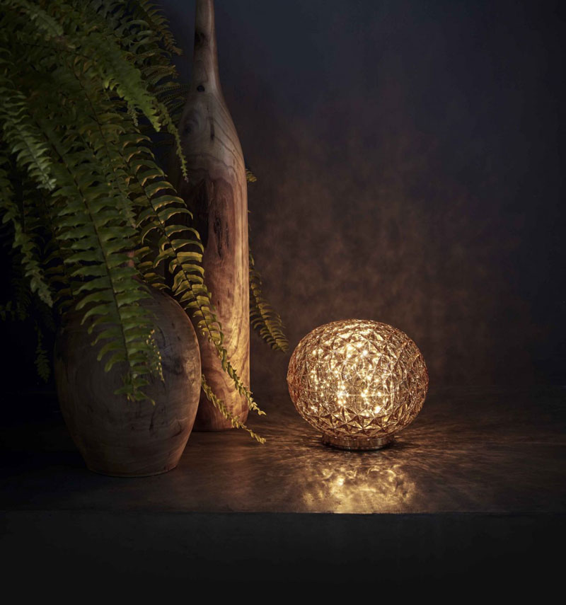Angers Nantes Cholet Saumur Icones Kartell Lampe a poser mini Planet cristal Tokujin Yoshioka 10