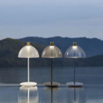 Angers Nantes Cholet Saumur Icones Kartell Lampe a poser pumo bleu Fabio Novembre 00