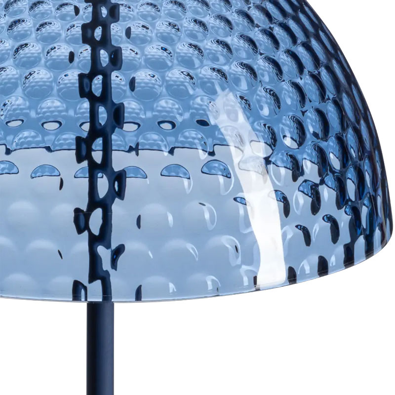 Angers Nantes Cholet Saumur Icones Kartell Lampe a poser pumo bleu Fabio Novembre 01