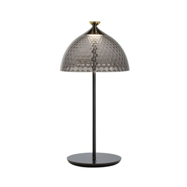 Angers Nantes Cholet Saumur Icones Kartell Lampe a poser pumo fumé noir Fabio Novembre
