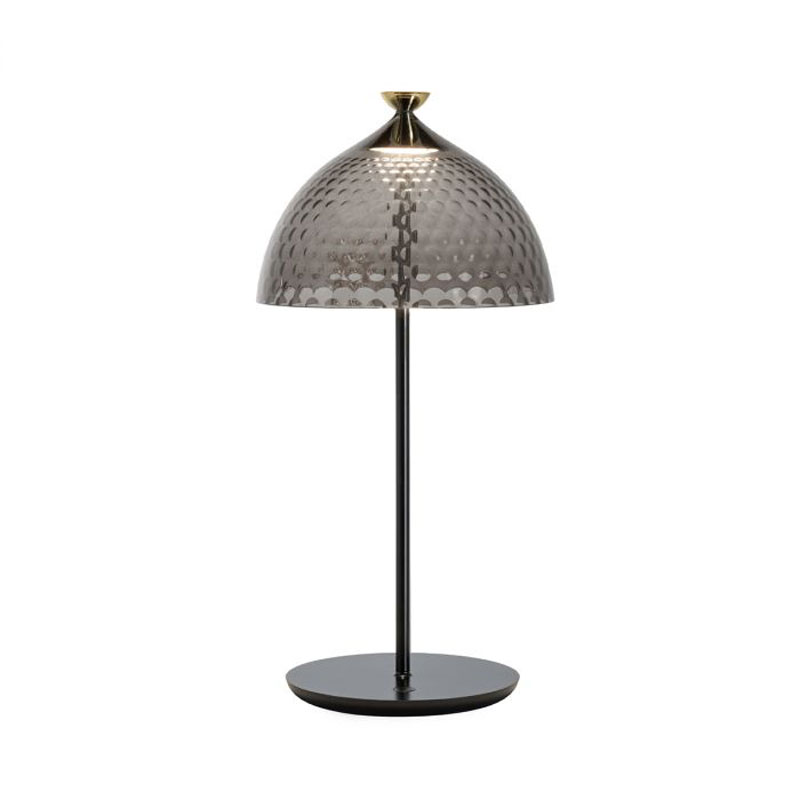 Angers Nantes Cholet Saumur Icones Kartell Lampe a poser pumo fumé noir Fabio Novembre