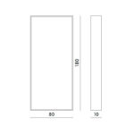 Angers Nantes Cholet Saumur Icones Kartell Miroir Only me Noir 70x50 Philippe Starck 6