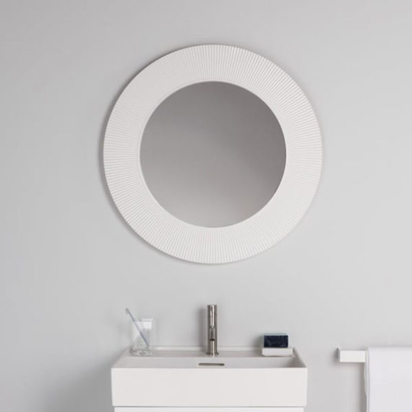 Angers Nantes Cholet Saumur Icones Kartell Miroir rond All saints blanc brillant Ludovica et Roberto Palomba 5