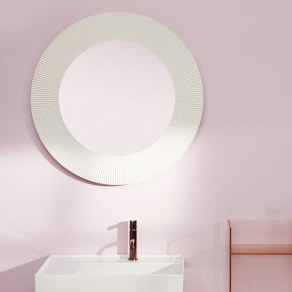 Angers Nantes Cholet Saumur Icones Kartell Miroir rond All saints blanc brillant Ludovica et Roberto Palomba 6