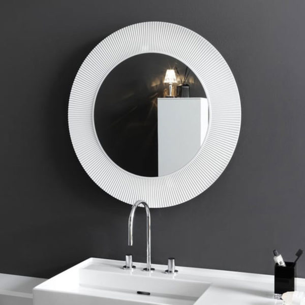 Angers Nantes Cholet Saumur Icones Kartell Miroir rond All saints blanc brillant Ludovica et Roberto Palomba 7