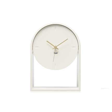 Angers Nantes Cholet Saumur Icones Kartell Objet deco Air du temps Horloge transparent blanc Eugeni Quitllet 