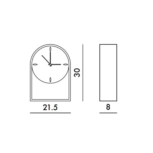 Angers Nantes Cholet Saumur Icones Kartell Objet deco Air du temps Horloge transparent noir Eugeni Quitllet 27
