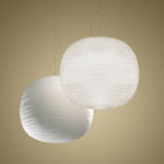 Angers Nantes Cholet Saumur Icones Kartell Suspension Gem Foscarini Blanc verre Ludovica et Roberto Palomba 3