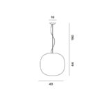 Angers Nantes Cholet Saumur Icones Kartell Suspension Gem Foscarini Blanc verre Ludovica et Roberto Palomba 5