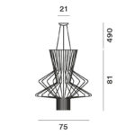 Angers Nantes Cholet Saumur Icones Kartell Suspension Ritmico Foscarini graphite Atelier Oi 3