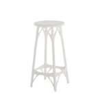 Angers Nantes Cholet Saumur Icones Kartell Tabouret Stool 65 Blanc mat philippe starck 