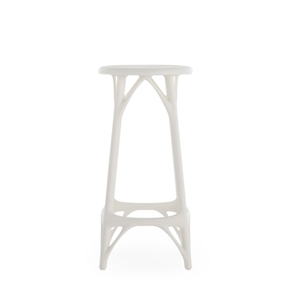 Angers Nantes Cholet Saumur Icones Kartell Tabouret Stool 65 Blanc mat philippe starck 1