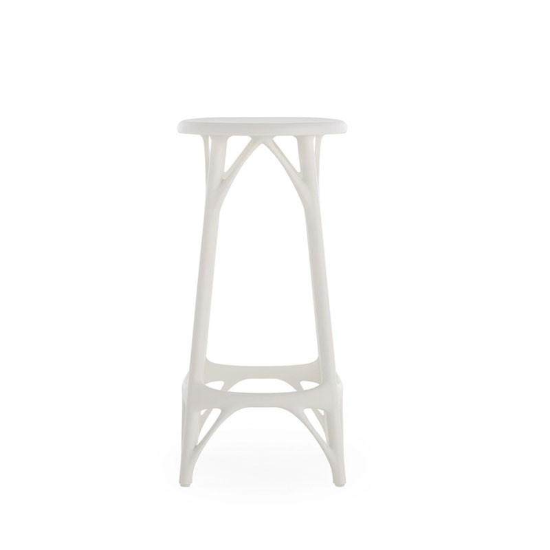 Angers Nantes Cholet Saumur Icones Kartell Tabouret Stool 65 Blanc mat philippe starck 1