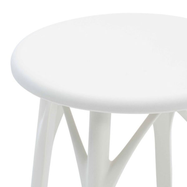 Angers Nantes Cholet Saumur Icones Kartell Tabouret Stool 65 Blanc mat philippe starck 3
