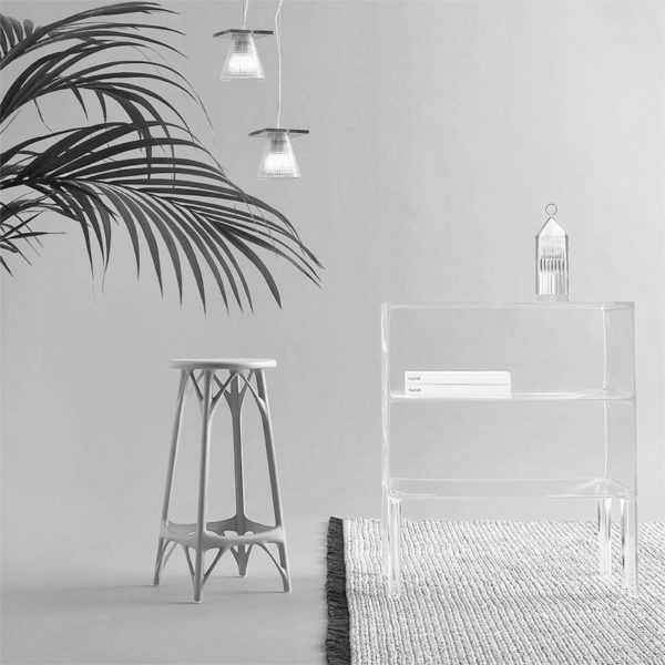 Angers Nantes Cholet Saumur Icones Kartell Tabouret Stool 65 Blanc mat philippe starck 5