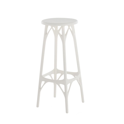 Angers Nantes Cholet Saumur Icones Kartell Tabouret Stool 75 Blanc mat philippe starck 