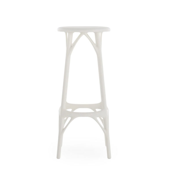 Angers Nantes Cholet Saumur Icones Kartell Tabouret Stool 75 Blanc mat philippe starck 2