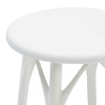 Angers Nantes Cholet Saumur Icones Kartell Tabouret Stool Bas Blanc mat philippe starck 2