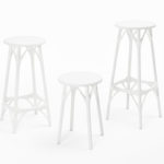 Angers Nantes Cholet Saumur Icones Kartell Tabouret Stool Bas Blanc mat philippe starck 4