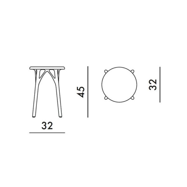 Angers Nantes Cholet Saumur Icones Kartell Tabouret Stool Bas Blanc mat philippe starck 5