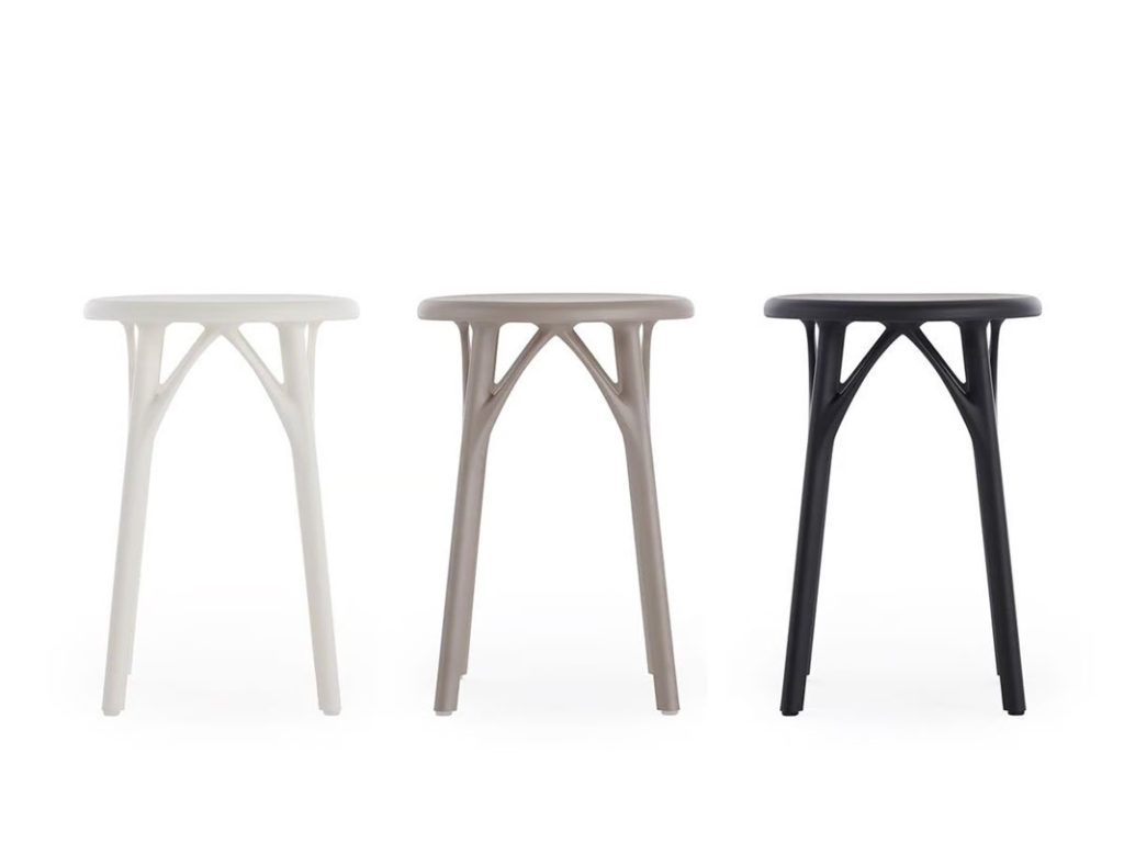 Angers Nantes Cholet Saumur Icones Kartell Tabouret Stool Bas Blanc mat philippe starck 7