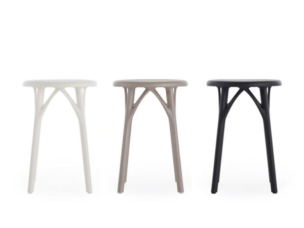 Angers Nantes Cholet Saumur Icones Kartell Tabouret Stool Bas Blanc mat philippe starck 7