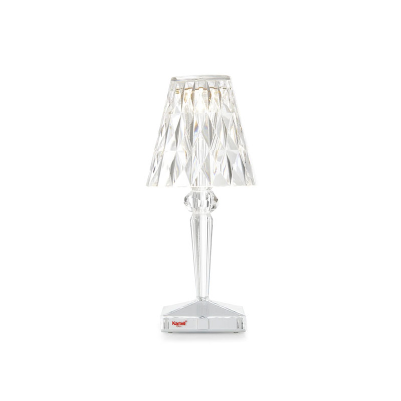 Angers Nantes Cholet Saumur Icones Kartell Tea lampe a poser Batterie Battery cristal Ferruccio Laviani