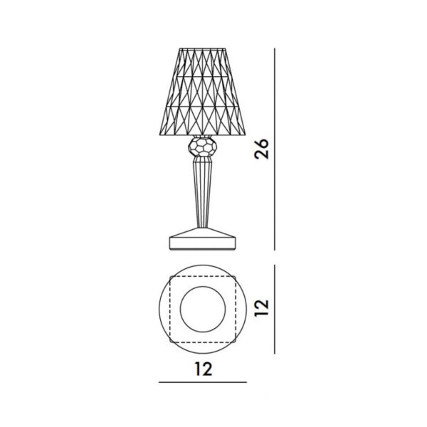 Angers Nantes Cholet Saumur Icones Kartell Tea lampe a poser Batterie Battery cristal Ferruccio Laviani 7