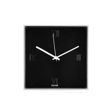 Angers Nantes Cholet Saumur Icones Kartell Tic Tac Horloge cristal transparent Noir Blanc Eugeni Quitllet 1