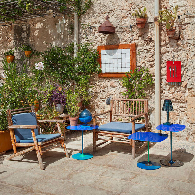 Angers Nantes Cholet Saumur Icones Kartell fauteuil Gueridon table d'appoint thierry bleu Pierro lissoni 6