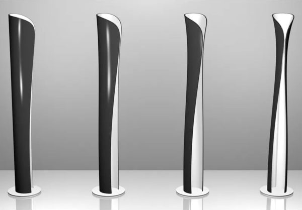 Angers Nantes Cholet Saumur Icones Artemide Lampadaire Cadmo Noir Blanc Luminaire design Karim Rashid 10