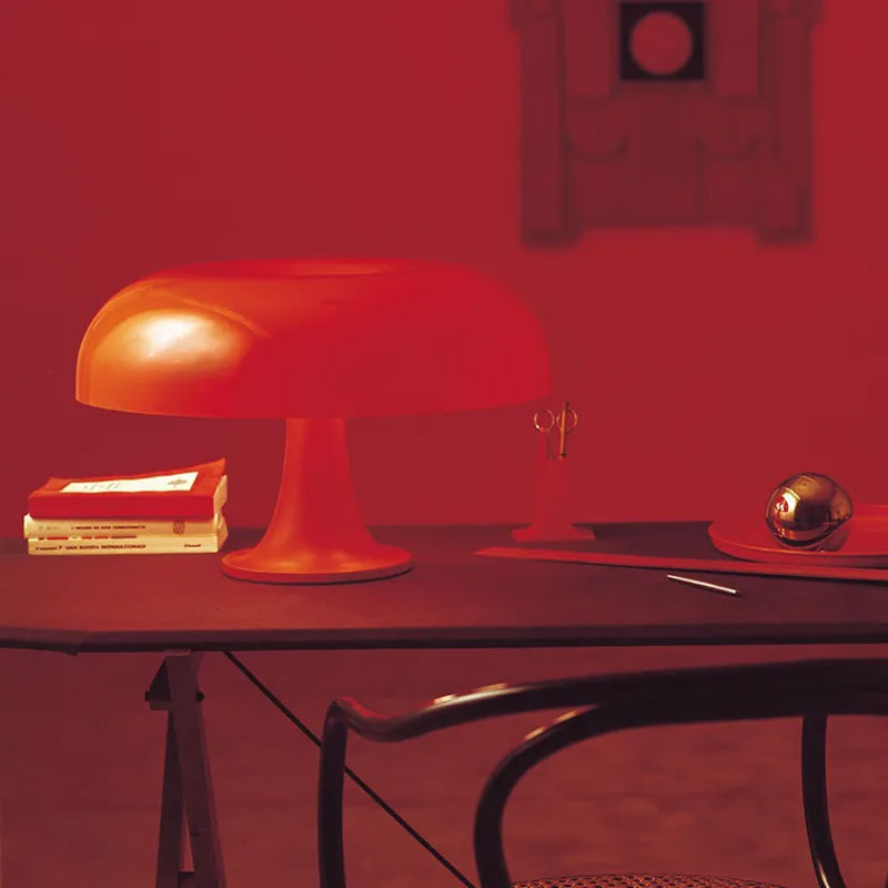 Angers Nantes Cholet Saumur Icones Artemide Lampe a poser Nessino Orange Giancarlo Mattioli 12