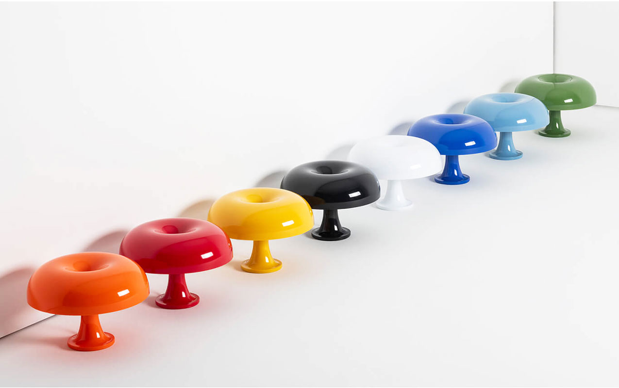 Angers Nantes Cholet Saumur Icones Artemide Lampe a poser Nessino Orange Giancarlo Mattioli 14