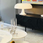 Angers Nantes Cholet Saumur Icones Artemide Lampe a poser Nesso Blanc Giancarlo Mattioli 2