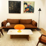 Angers Nantes Cholet Saumur Icones Artemide Lampe a poser Nesso Orange Giancarlo Mattioli 14