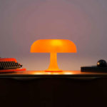 Angers Nantes Cholet Saumur Icones Artemide Lampe a poser Nesso Orange Giancarlo Mattioli 2