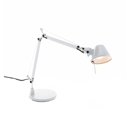 Angers Nantes Cholet Saumur Icones Artemide Lampe de bureau Tolomeo Micro Blanc brillant Aluminium Michele De Lucchi 10