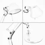 Angers Nantes Cholet Saumur Icones Artemide Lampe de bureau Tolomeo Micro Blanc brillant Aluminium Michele De Lucchi 7
