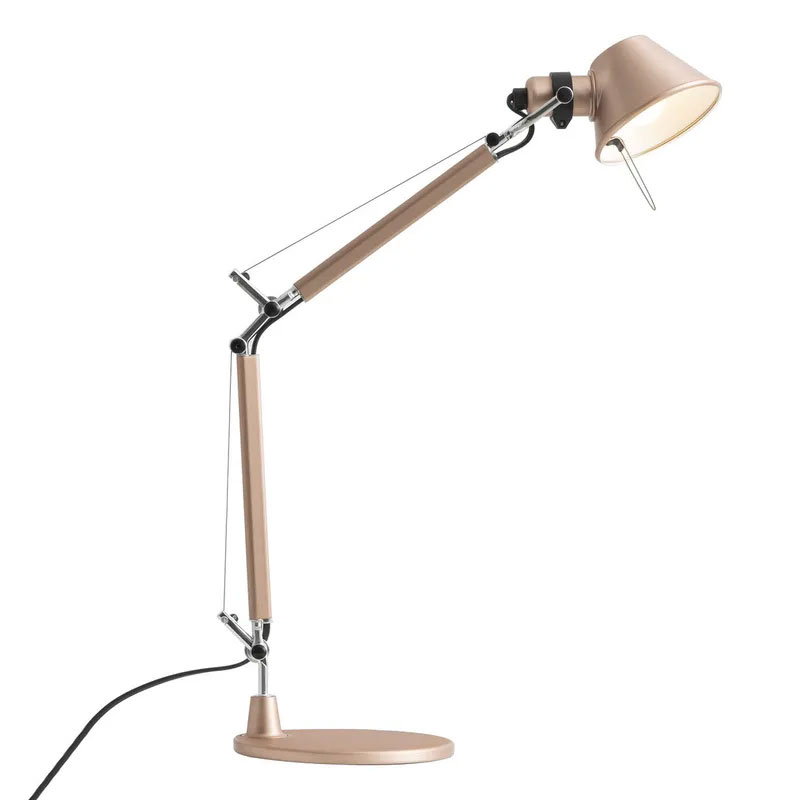 Angers Nantes Cholet Saumur Icones Artemide Lampe de bureau Tolomeo Micro cuivre brossé rAluminium Michele De Lucchi 9