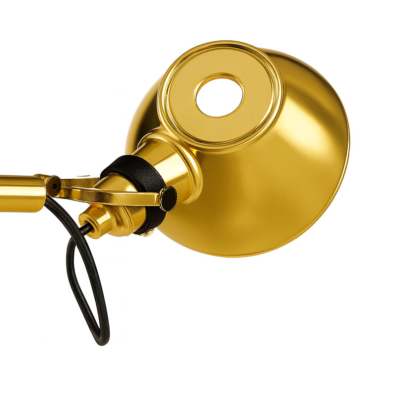 Angers Nantes Cholet Saumur Icones Artemide Lampe de bureau Tolomeo Micro gold or oro Aluminium Michele De Lucchi 0