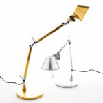 Angers Nantes Cholet Saumur Icones Artemide Lampe de bureau Tolomeo Micro gold or oro Aluminium Michele De Lucchi 11