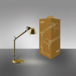 Angers Nantes Cholet Saumur Icones Artemide Lampe de bureau Tolomeo Micro gold or oro Aluminium Michele De Lucchi 4
