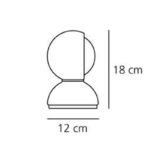 Angers Nantes Cholet Saumur Icones Artemide Lampe de table Eclisse Orange Vico Magistretti 11