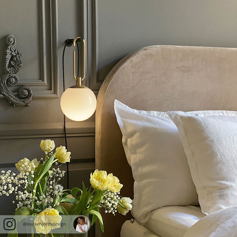 Angers Nantes Cholet Saumur Icones Artemide applique NH Wall laiton verre suspension Neri & Hu