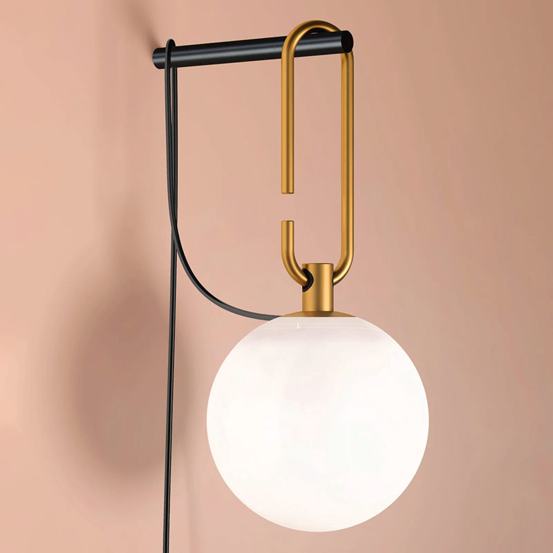 Angers Nantes Cholet Saumur Icones Artemide applique NH Wall laiton verre suspension Neri & Hu 2