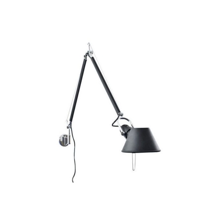 Angers Nantes Cholet Saumur Icones Artemide applique Tolomeo parete Noir Aluminium Michele De Lucchi 
