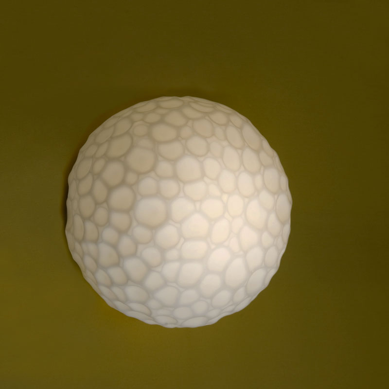Angers Nantes Cholet Saumur Icones Artemide applique plafonnier Méteorite verre blanc Pio & Tito Toso 2