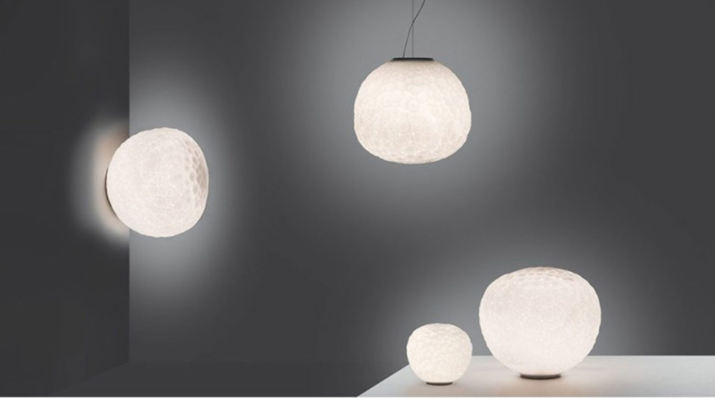 Angers Nantes Cholet Saumur Icones Artemide applique plafonnier Méteorite verre blanc Pio & Tito Toso 28