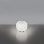 Angers Nantes Cholet Saumur Icones Artemide lampe de table chevet Méteorite verre blanc Pio & Tito Toso 7