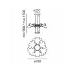 Angers Nantes Cholet Saumur Icones Artemide suspension Chlorophilia chrome nature fleur Ross Lovegrove